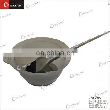 New Design Fade-proof Salon Plastic Hair Dyeing Bowl & Brush Set photo-2