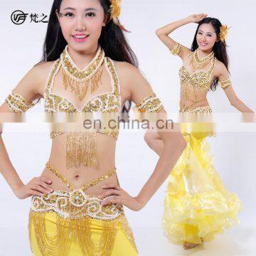 Beading tassel sequins sexy austrial bellydance costumes