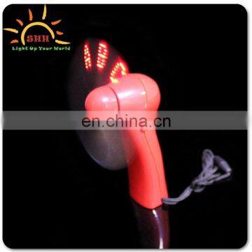 Mini Flashing Led Promotional Programme message Fan in Desk