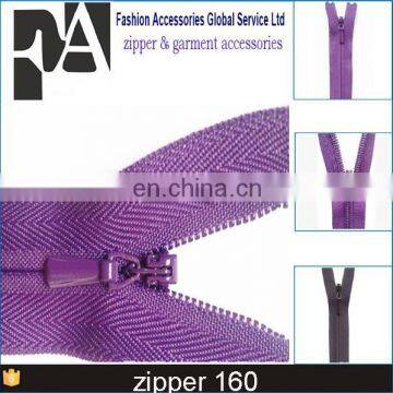 No.3#nylon Zipper Decorative Slider/puller Auto Lock Zipper Closed End Zipper Nylon Zip