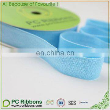 5/8'' Solid blue satin elastic