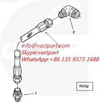 Cummins K38 engine  Flexible hose 3634522  3175810