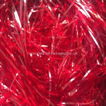 Transparent color shred basket filler, cello shred