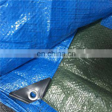 Green polyethylene tarpaulin