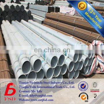 API 6m Length 51*65 Zinc Coated Gi Steel Pipe