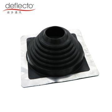 Easy Install 3 inch to 6 inch 80mm to 150mm Square Pipe Roof Flashing for Tile Roof Kitchen Chimney Venting