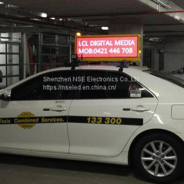 Taxi Top LED Billboard In Australia Taxi Topper LED Sign