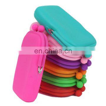 Japanese Style Candy Color Pouch Women Cosmetic Coin Purse Case Clutch Silicone Wallet photo-2