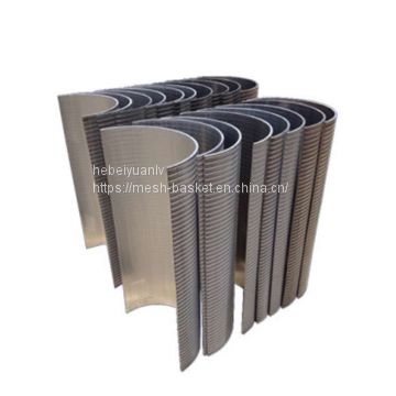 Wedge vee wire arc sieve bend screen plate for aquaculture application