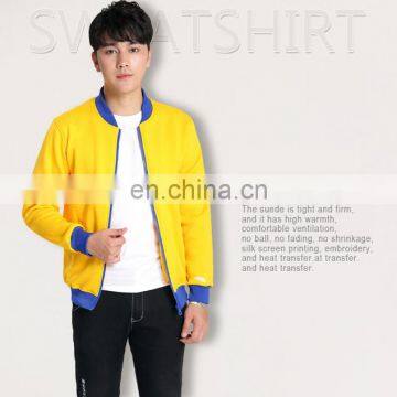 Parent-child Boys Without no Hood Plain Zip Up Sweatshirts