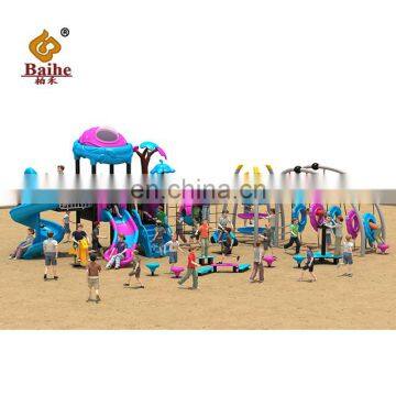 New Item kids physical amusement China outdoor preschool used kids outdoor playground equipment