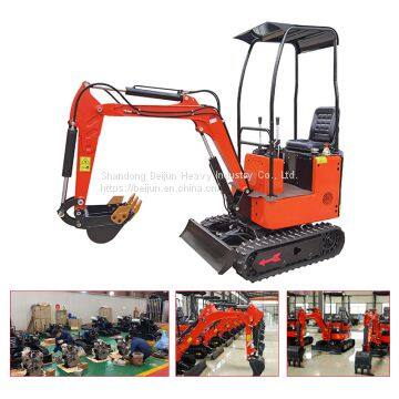 High Quality 1 Ton Farm Mini Excavator High Power Digging Tool Small Digger for Sale