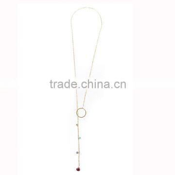 Men fashion design fashion simple gold long chain necklaces 2016