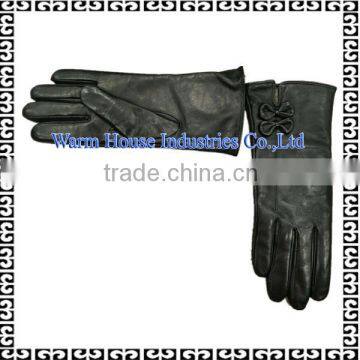 2016 Hot Fashion Manufacturer Women Skin Tight Leather Gloves
