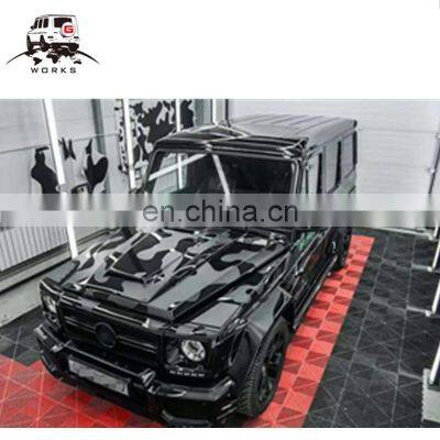 G Class W463 FRP Material Hood Cover Fit for G-wagon W463 G500 G550 G55 G63 G65 Bonnet With B Logo photo-3