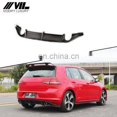 Carbon Fiber Golf7 Rear Bumper  Diffuser for VW Golf7 GTI