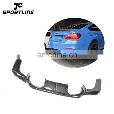 V Style Carbon Fiber Rear Diffuser for BMW F80 M3 4Door F82 M4 2Door 2014-2018