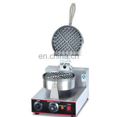 110V 220V Stainless Steel Commercial Single Plate Round waffle machine