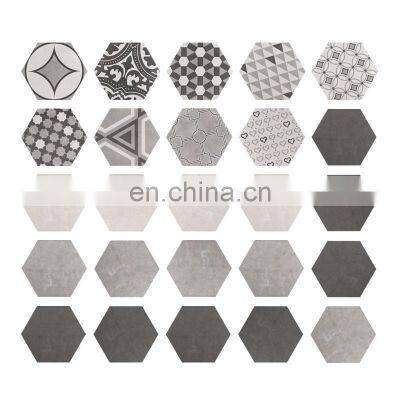 American Retro Hexagonal Balcony Kitchen Non-slip Hexagonal Small Tiles
