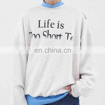 customized logo design plain sweatshirt custom design men clothing in winter 2022