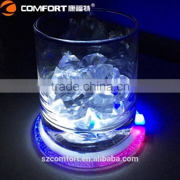 led illuminated disposable plastic acrylic drink coaster