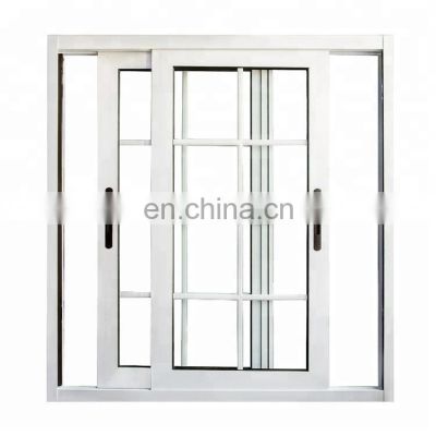 white grill aluminium profiles sliding window slide residential balcony framed double glazed simple design aluminum sliding wind