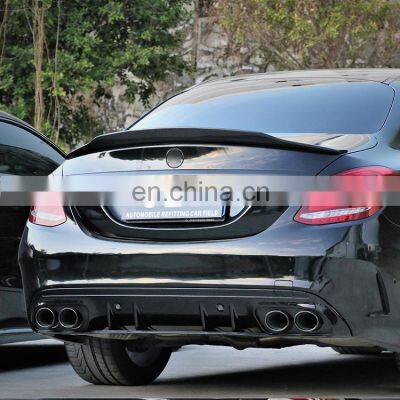 High Guality Car Parts Tail Throat For Mercedes c - Class W205 Modified C43 AMG Style Diffuser Tail Throat 2019-up photo-4