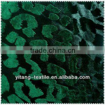 Top quality and cheap gold flocking fabric for garment