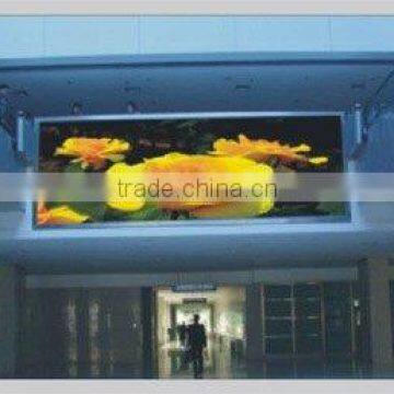 Semi-oudoor visions full color led news display