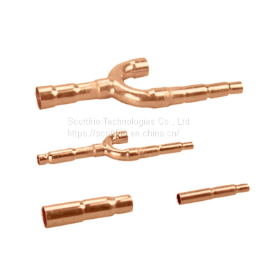 Copper Branch Pipe Y Joints Vrv Vrf Central Air Conditioner Refnet Pipe For Midea FQZHN-01 02 03 04 05 Air Conditioner