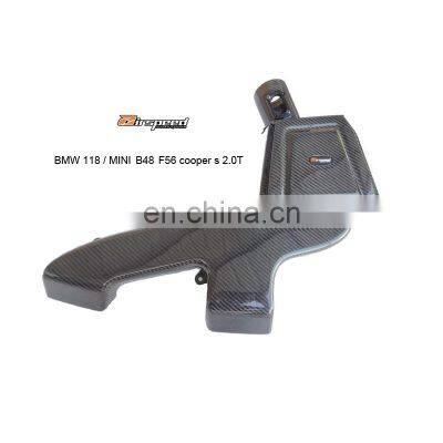 Airspeed Brand Custom Auto Carbon Fiber Airbox Cold Air Engine Intake System Kit For BMW 1 Series MINI COOPER S 2.0T