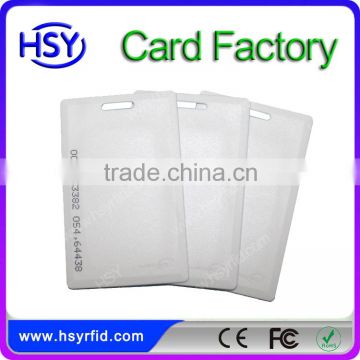 Free sample plastic printable ID card custom printing serial number 001 to 1000 smart card HSY-001A