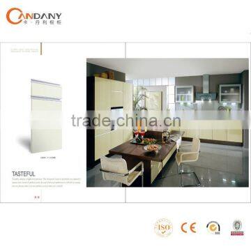 Foshan wholesale customed wood textured kitchen cabinet