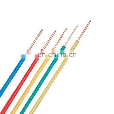 Solid Core Electrical Wires Bare Copper Bv 0.75 Mm 2 750V Voltage Hard Wire For House Wring