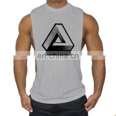 Wholesale Tank Top Bodybuilding 100% Cotton Men Tank Top Gym Fitness photo-3