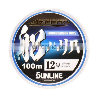 Hot selling  super strong daily use 21 SUNLINE boat 100M fluorocarbon fishing line