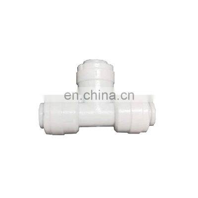 Plastic Fittings RO System Tee Joint Quick pe Pipe Fitting Quick Fitting for RO Water Filter photo-4