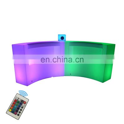 high top table glow led bar counter event hire party drink rack led cocktail table popular luminous LED furniture bar counters