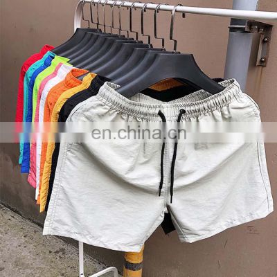 15 Colors Plus Size Summer Elastic Waist Polyester Gym Short Custom Mens Swim Trunks