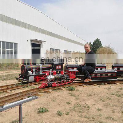 Sightseeing steam railroad electric train for children