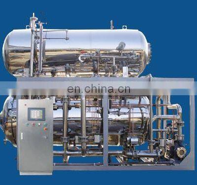 Pressure Vessels Horizontal Hot Water Spray Types Retort Sterilizer for Glass Bottle photo-5