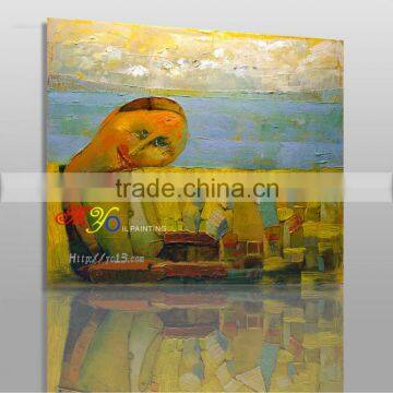 abstract people scenery oil painting on canvas for living room