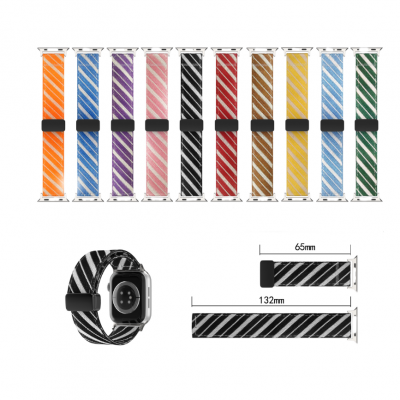 Folding Magnetic Stainless Steel Buckle Wristband Nylon Strap Sport Bracelet Watch Band for Apple Watch 9 8 SE Ultra 49mm