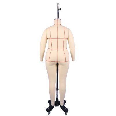 Junmei 1XL Women's Dress Form with Adjustable Shoulders, Detachable Arms & Rolling Stand – Plus Size Mannequin for Pattern Making, Fitting