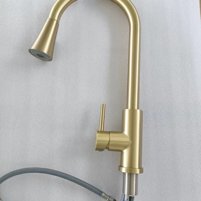 Stainless Steel Single Handle Kitchen Faucet photo-4