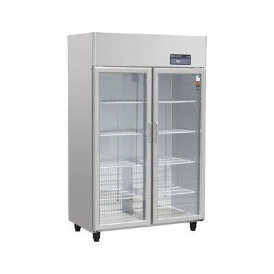 220V American Style Upright Glass Door Chiller With Digital Temperature Control