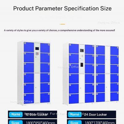 Système de casiers numériques avec reconnaissance multiple | Adapté aux bureaux de Narva, en Estonie | Haute sécurité et clé d'urgence