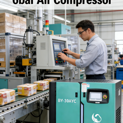 BY37KWScrew Air Compressor.First Level Energy Efficiency.Intelligent Frequency Conversion.Intelligent Control. photo-4