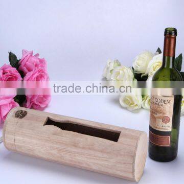 Customized Round Wood Wine Box Accepted OEM.gift Wine Box photo-3