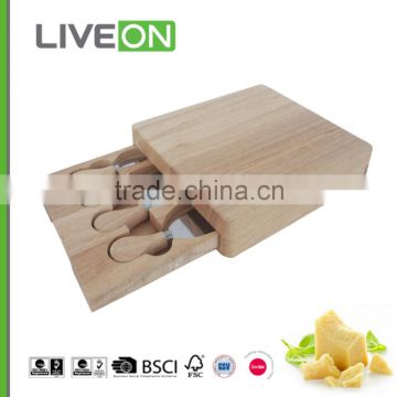 2015 LIVEON cheese knife set wooden box